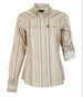 Hooey® Ladies' L/S Cream/Aztec Stripe Sol Pearl Snap Shirt