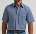 Wrangler 20X® Men's S/S Navy Geo Competition Advanced Comfort Snap Shirt