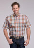 Roper® Men's S/S Saltillo Rust Plaid Button Shirt