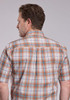 Roper® Men's S/S Saltillo Rust Plaid Button Shirt