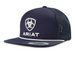 Ariat® Navy Raised White Embroidery and Rope Logo Cap