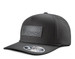Ariat® Black Cloth FlexFit 110 Faux Leather Patch Cap