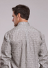 Stetson® Men's L/S Grey Paisley Medallion Button Shirt