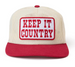Seager® Red/Cream Keep It Country All-Mesh Trucker Cap