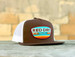 Red Dirt Hat Co® Brown/White Part-Time Flat Bill Cap