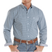 Panhandle Slim® Men's L/S Turquoise/Black Geo Print Button Shirt