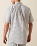 Ariat® Men's S/S White Aztec Print Seton Classic Fit Button Shirt