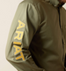 Ariat® Men's L/S Deep Lichen Green/Amber Team Logo Lightweight Twill Classic Fit Button Shirt