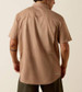 Ariat® Men's S/S Tan Cartouche VentTEKt Outbound Fitted Button Shirt