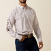 Ariat® Men's L/S White/Red Geo Print Team Dallas Classic Fit Button Shirt