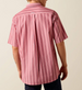 Ariat® Men's S/S Hibiscus Red Stripe Pro Series Bobby Classic Fit Button Shirt