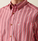 Ariat® Men's S/S Hibiscus Red Stripe Pro Series Bobby Classic Fit Button Shirt