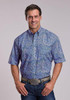 Stetson® Men's S/S Blue Meadow Paisley Print Button Shirt