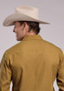 Roper® Men's L/S Camel Brown Solid Broadcloth Snap Shirt