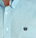 Cinch® Men's L/S Light/Dark Blue Checkered Plaid Button Shirt