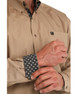 Cinch® Men's L/S Solid Khaki Button Shirt