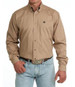 Cinch® Men's L/S Solid Khaki Button Shirt