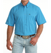 Cinch® Men's S/S Solid Bright Blue ArenaFlex Button Shirt