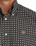 Cinch® Men's S/S Navy/Cream Geo Print Button Shirt