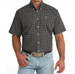 Cinch® Men's S/S Navy/Cream Geo Print Button Shirt