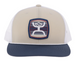 Hooey® Tan/White/Navy Multi-Color Stripe Logo Zenith Cap