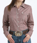 Cinch® Ladies' L/S Red Striped Tencel™ Arena Fit Button Shirt