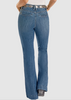 Rock & Roll Denim® Ladies' MR Boot Stitch Welt Pocket Medium Wash Trouser Jeans