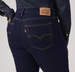 Levi's® Ladies' 724 HR Straight Leg Jeans in Cast Shadows Dark Wash