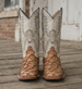 Corral® Men's Cognac Pirarucu Square Toe Boots