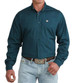 Cinch® Men's L/S Solid Teal Classic Fit Button Shirt