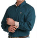 Cinch® Men's L/S Solid Teal Classic Fit Button Shirt