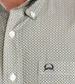 Cinch® Men's S/S Khaki/Blue Print ArenaFlex Button Shirt