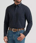 Wrangler® Men's L/S Black D Spots Cody Johnson Performance Button Shirt
