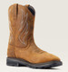 Ariat® Men's Distressed Brown Sierra Shock Shield WP Square Toe Work Boots