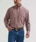 Wrangler® George Strait™ Men's L/S Rust Diamond Print Performance Button Shirt