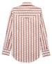 Ely Cattleman® Ladies' L/S Cowboygirl Ranch Rig Rust Rose Stripe Print Granddaddy Snap Shirt