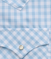 Ely Cattleman® Ladies' L/S First Light Ride Blue Gingham Granddaddy Snap Shirt