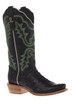 R. Watson® Ladies' Black Full Quill Ostrich Cutter Toe Boots