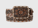 Angel Ranch® Ladies' Brown Sunflower Embossed Buck Laced Belt