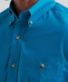 Wrangler® George Strait™ Men's S/S Solid Blue Spruce Button Shirt