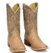 Tony Lama® Men's Tan Smooth Ostrich 11" Cheyenne Square Toe Boots