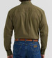 Wrangler® George Strait™ Men's L/S Solid Lichen One Pocket Button Shirt