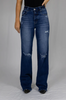CC Western® Ladies' CC Signature Montana HR Distressed Button Fly Jeans