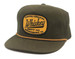 Whiskey Bent Hat Co® Olive Green with Gold Rope The Sarge Flat Bill Cap
