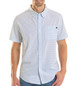 Rock & Roll Denim® Men's S/S White/Blue/Green Geo Print TEK Button Shirt