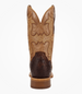 Dan Post® Men's Chocolate/Tan Full Quill Ostrich Drayden Square Toe Boots