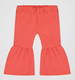 Wrangler® Little Girls' Vibrant Coral Ruffle Leg Flare Jeans
