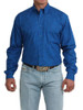 Cinch® Men's L/S Royal Blue Paisley Print Button Shirt