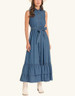 Panhandle Slim® Ladies' Sleeveless Medium Wash Denim Maxi Dress