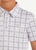 Rock & Roll Denim® Boys' S/S White/Grey Aztec Print Polo Shirt